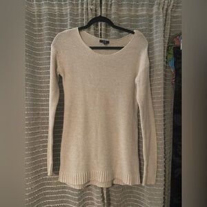 GAP Cream Scoop Neck Sweater